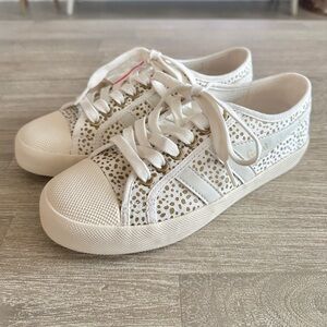 NEW Gola Coaster Metallic Cheetah Sneakers Size EUR 37/US 6